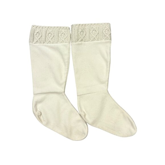 Women’s Cream-Colored LLBean Boot Socks - Picture 1 of 2
